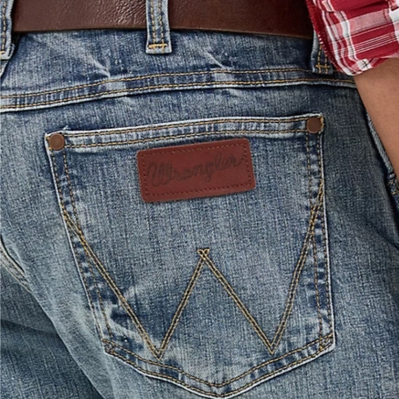 WRANGLER SLIM BOOTCUT JEANS SIZE 32 - Picture 2 of 14